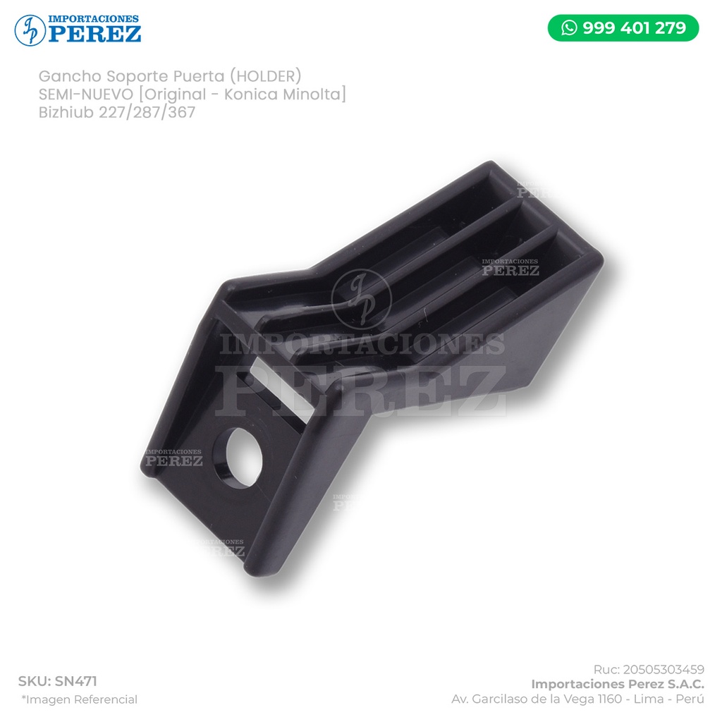 Gancho Soporte Puerta (HOLDER) - SEMI-NUEVO [Original - Konica Minolta]