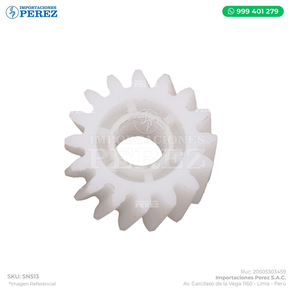 Gear 16T (Acople c/Inversor - Encima del Fusor)  - SEMI-NUEVO [Original - Konica Minolta]