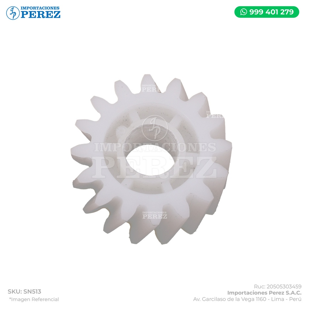 Gear 16T (Acople c/Inversor - Encima del Fusor)  - SEMI-NUEVO [Original - Konica Minolta]