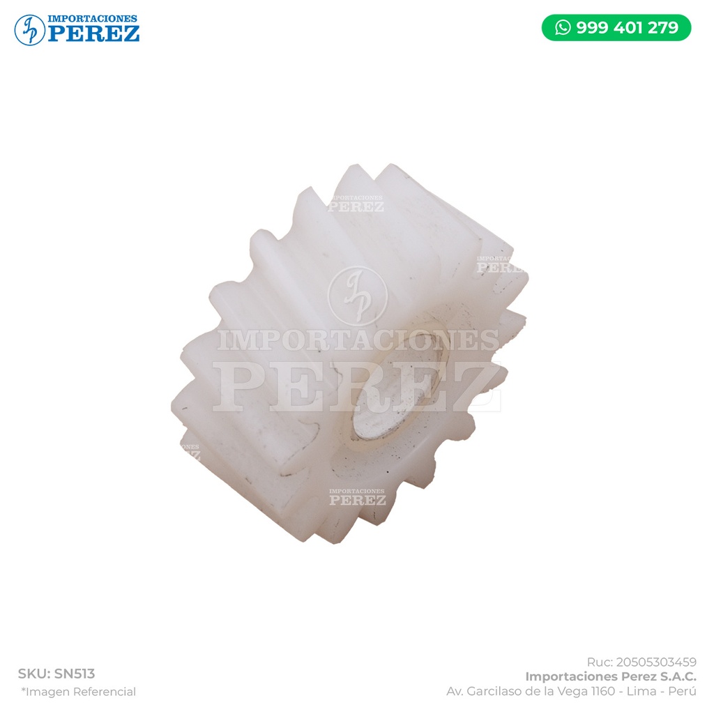 Gear 16T (Acople c/Inversor - Encima del Fusor)  - SEMI-NUEVO [Original - Konica Minolta]