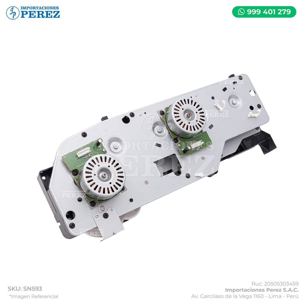 Bloque Principal con 02 Motores (MAIN DRIVE ASSY) - SEMI-NUEVO [Original - Konica Minolta]