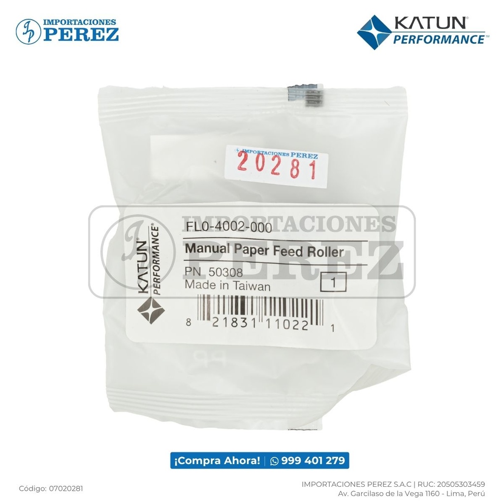Rueda Bandeja Pickup Roller [Katun Performance]