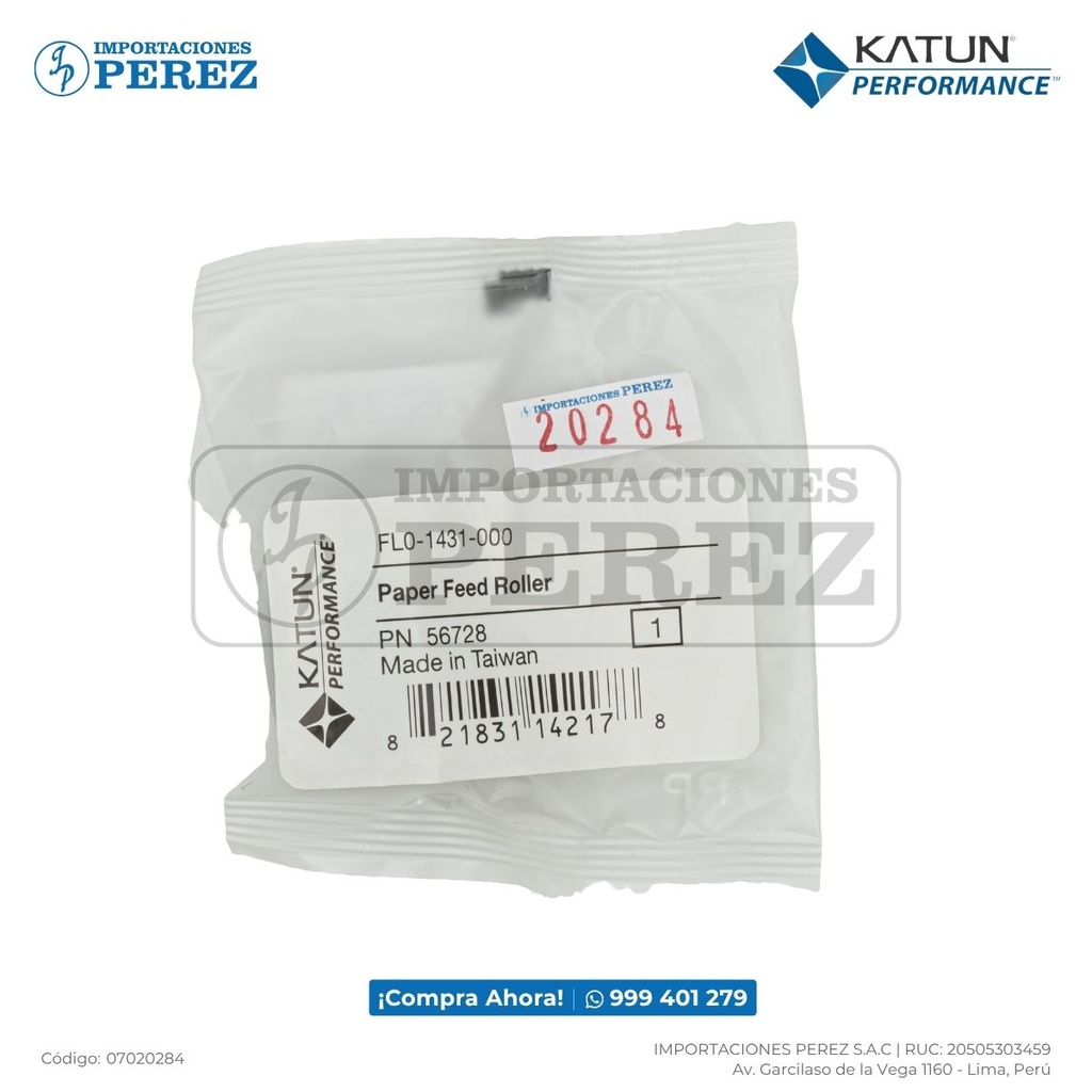 Rueda ADF Feed Roller [Katun Performance]