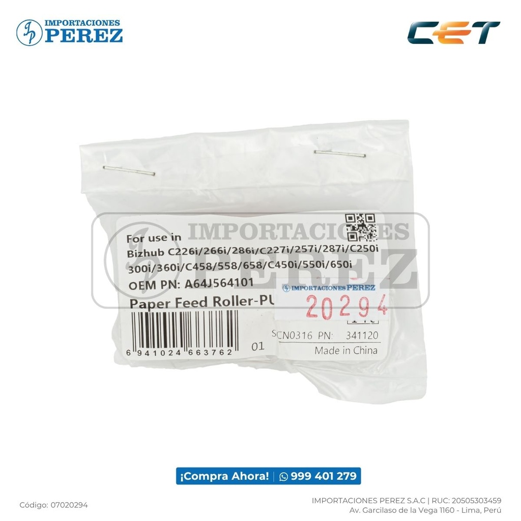 Rueda Bandeja Feed /Separation Roller [Cet]