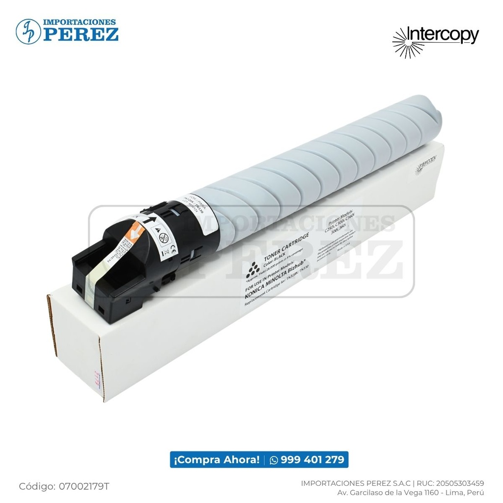Toner Cartucho Black Konica Minolta [Intercopy] Tn328K/TN330/TN330K/Tn626K 547g 