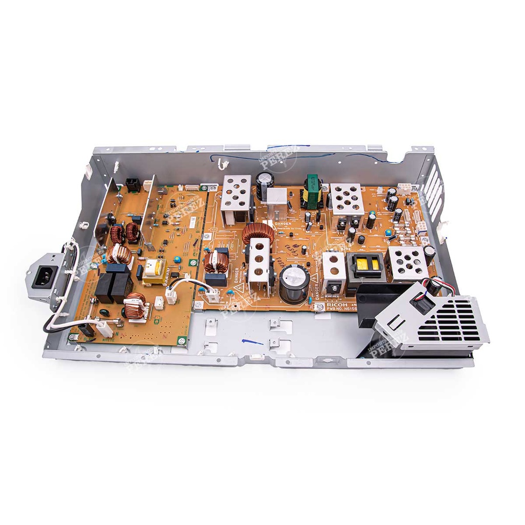 Bloque/Módulo Completo Fuente Poder 110v (DC Power Supply D148/D149/D150 450.3W) + Controladora Tarjeta Fuente Poder 110v (AC Control Board D148/D149/D150) + Ventilador 24v - 0.17A c/base - SEMI-NUEVO [Original - Ricoh]