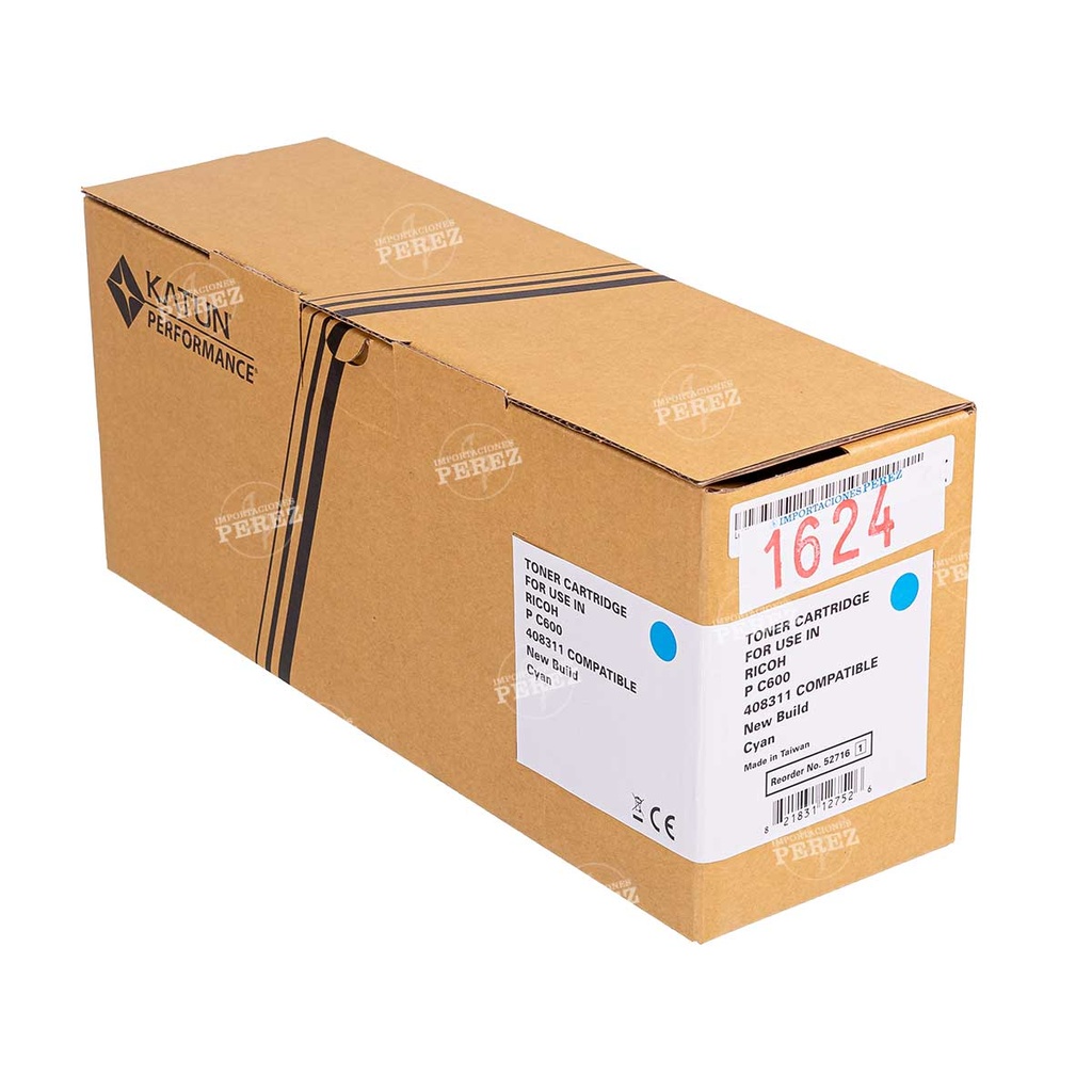 Toner Cartucho Cyan Type P C600 197g [Katun Performance]