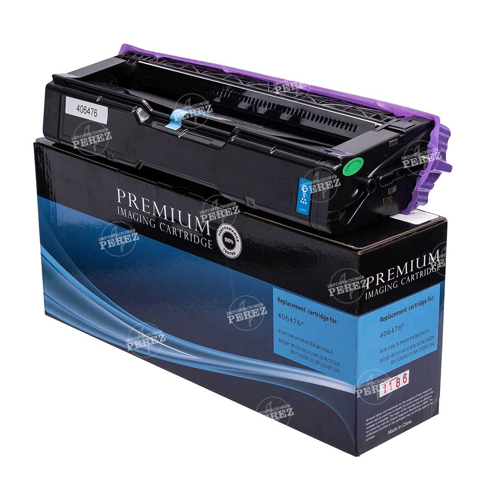 Toner Cartucho Cyan SP-C310HA [Intercopy] (-g)