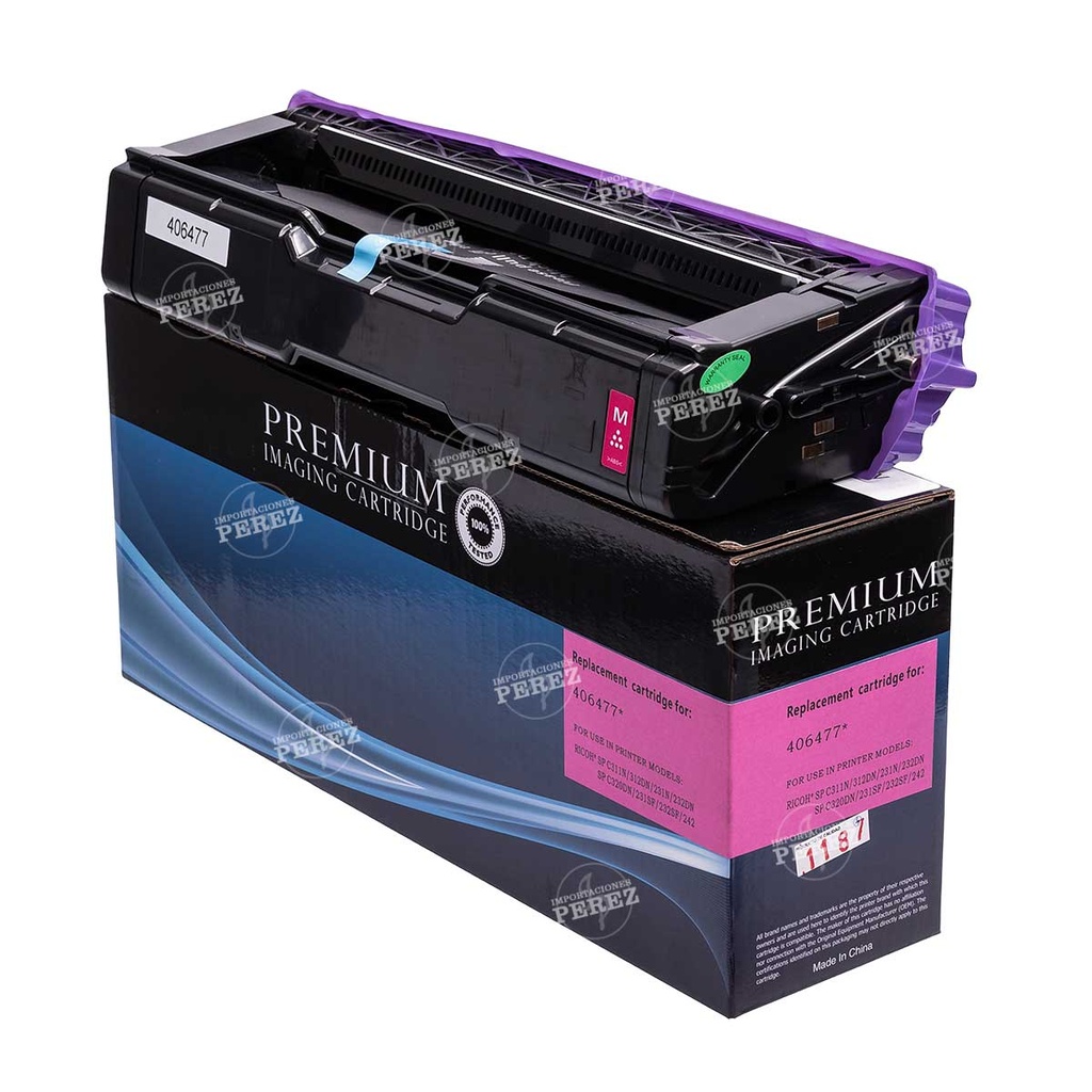Toner Cartucho Magenta SP-C310HA [Intercopy] (-g)