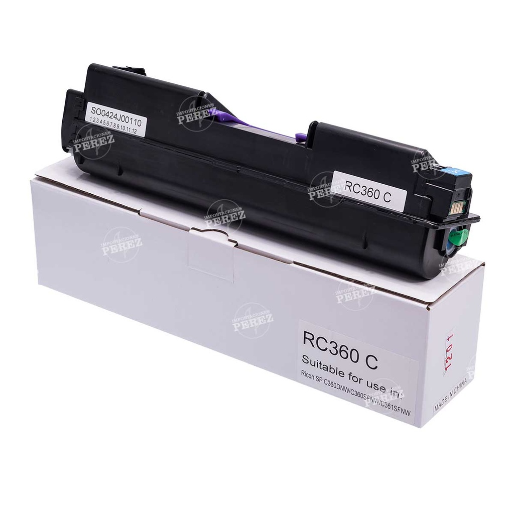 Toner Cartucho Cyan SP-C360 [Intercopy] (-g)