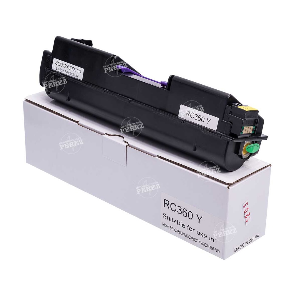 Toner Cartucho Yellow SP-C360 [Intercopy] (-g)