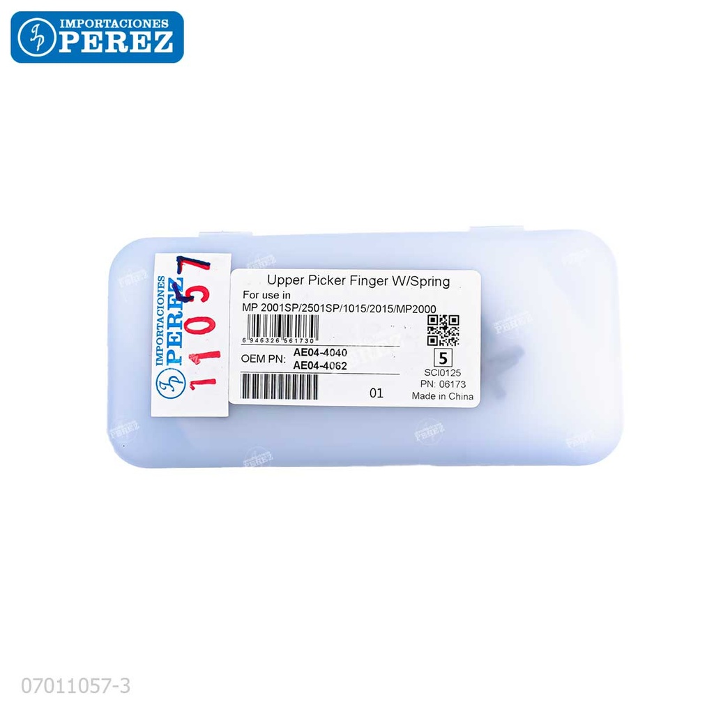 Uña [Cet] (Kit x02) c/ Resorte Plomo (Rodillo Calor) 