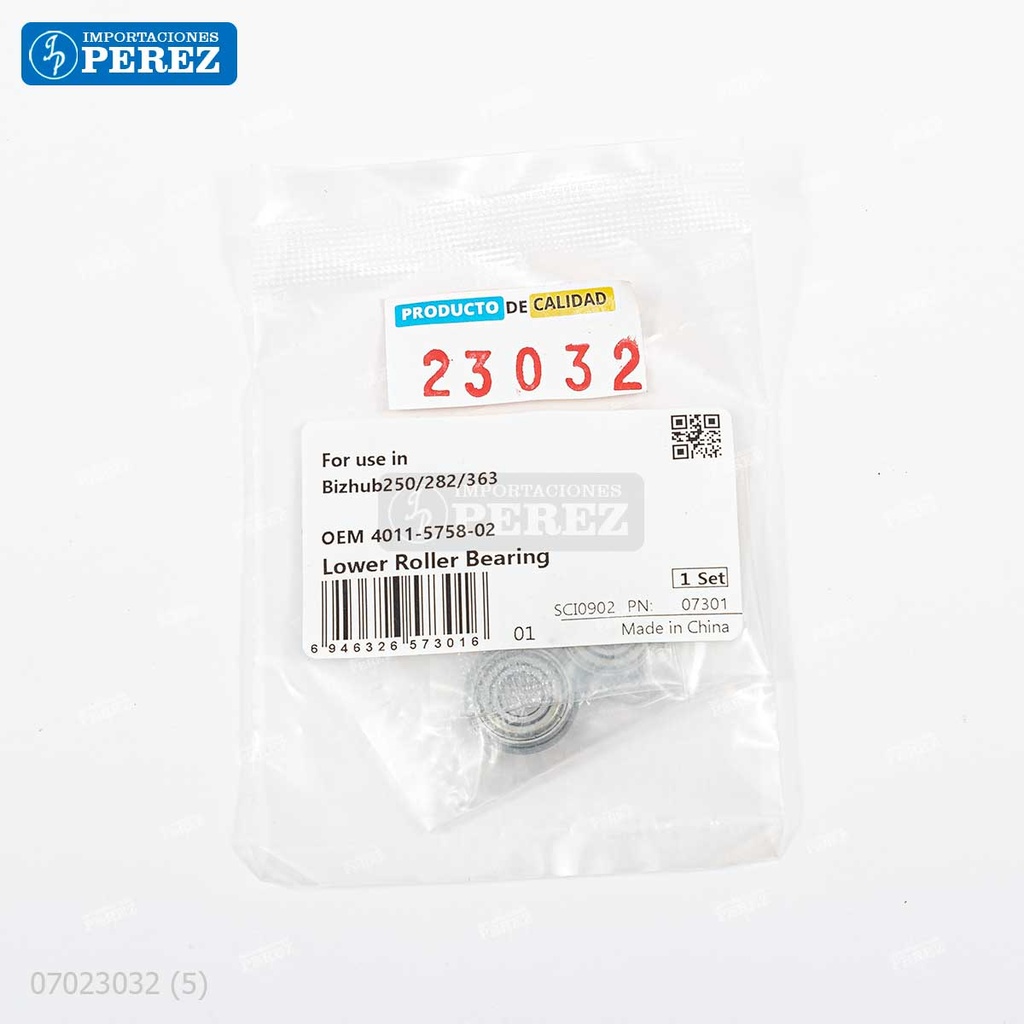 Rodaje [Cet] (Kit x02) Plata (Rodillo Presión) 