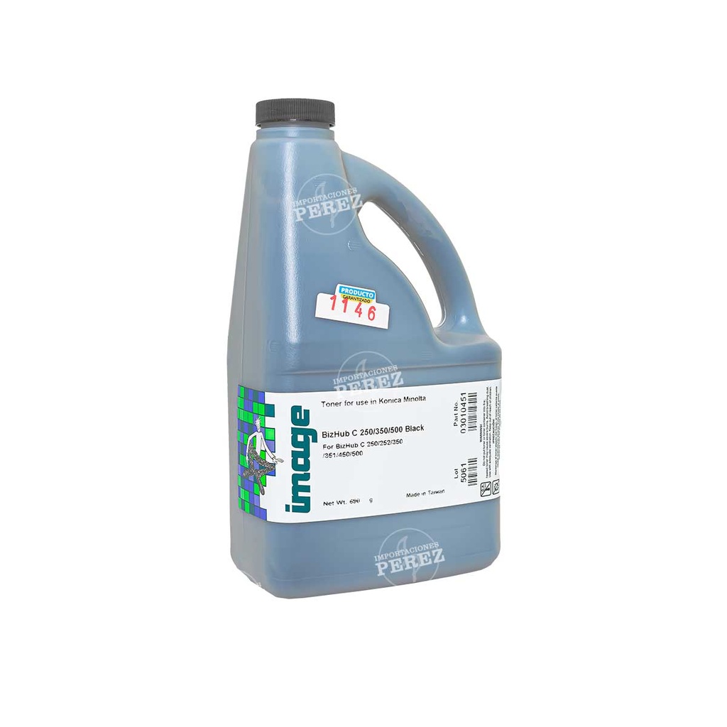 Toner Recarga [Image] Black (690g) Color Konica Minolta