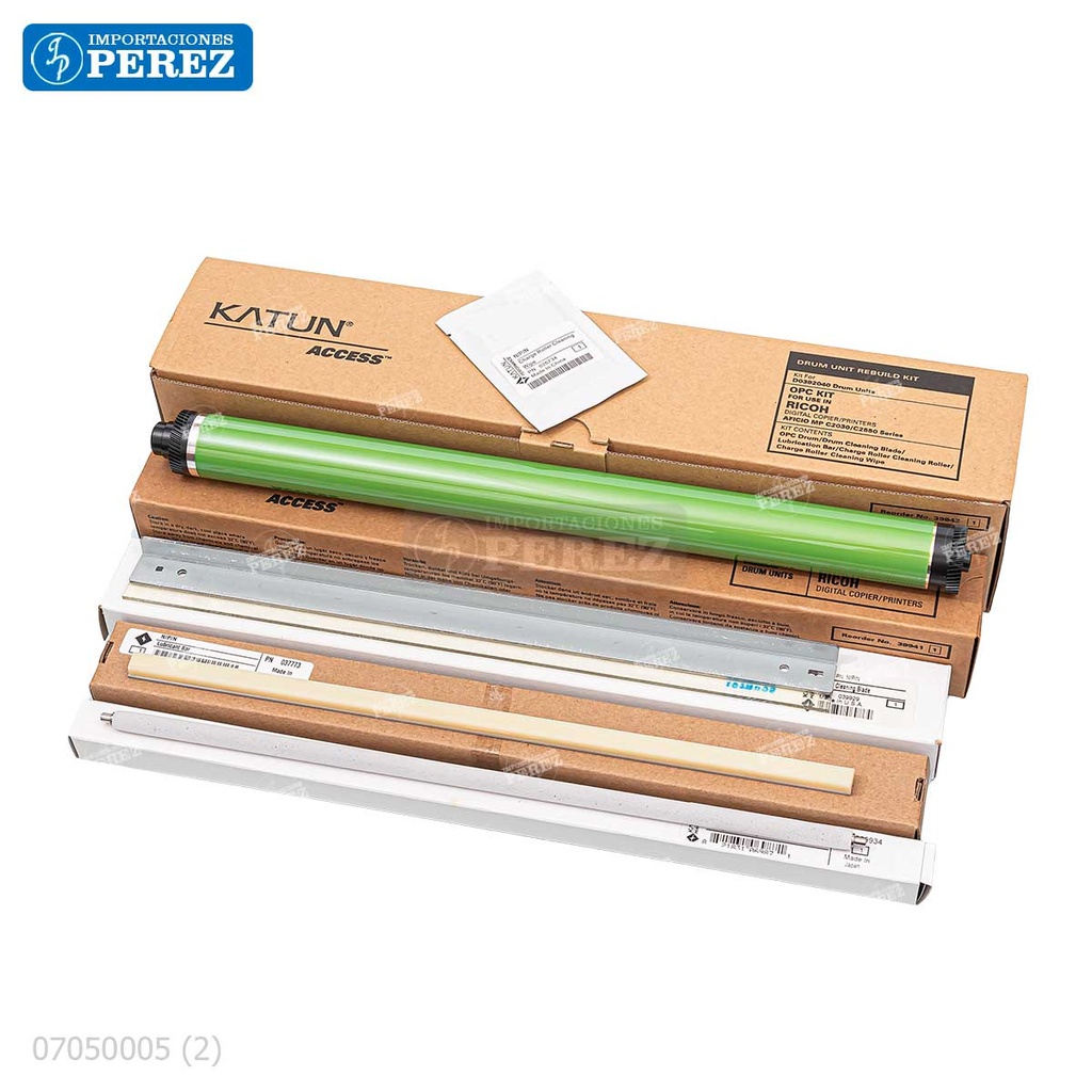 Kit Imagen Kitx05 Contiene: 01 Cilindro + 01 Cuchilla Limpieza + 01 Cera + 01 Rodillo Limpieza + 01 Paño Limpieza [Katun Perfomance]