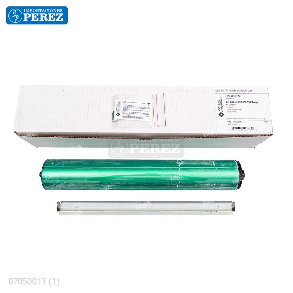 Kit Imagen DR912 Kitx03 Contiene: 01 Cilindro + 01 Cuchilla Limpieza + 01 Chip [Katun Perfomance]