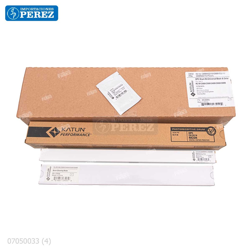 Kit Imagen Kitx04 Contiene: 01 Cilindro + 01 Cuchilla Limpieza + 01 Paño Limpieza + 01 Rodillo Limpieza de Carga [Katun Perfomance]