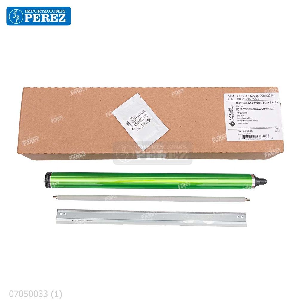 Kit Imagen Kitx04 Contiene: 01 Cilindro + 01 Cuchilla Limpieza + 01 Paño Limpieza + 01 Rodillo Limpieza de Carga [Katun Perfomance]