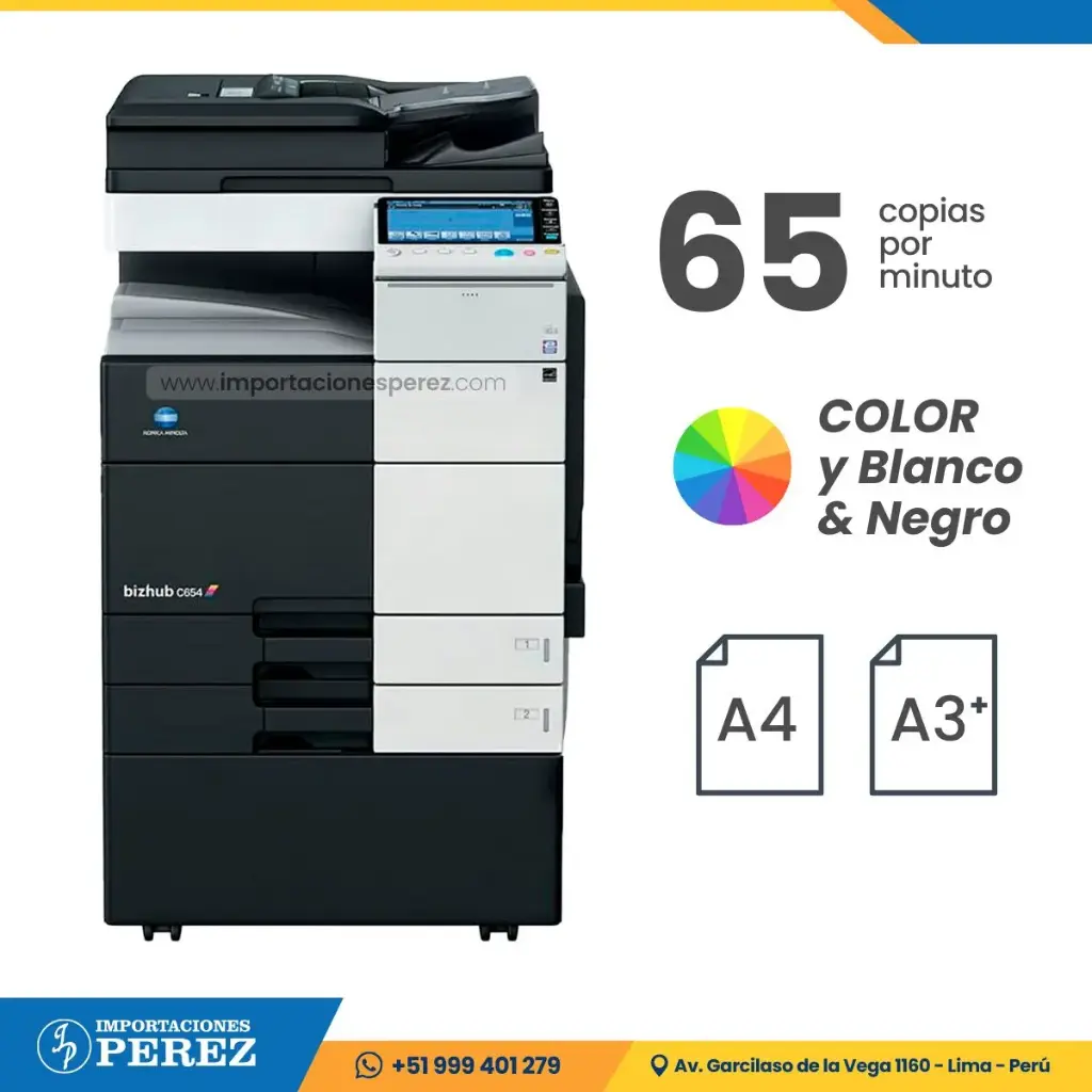 Fotocopiadora Konica Minolta Bizhub C654e