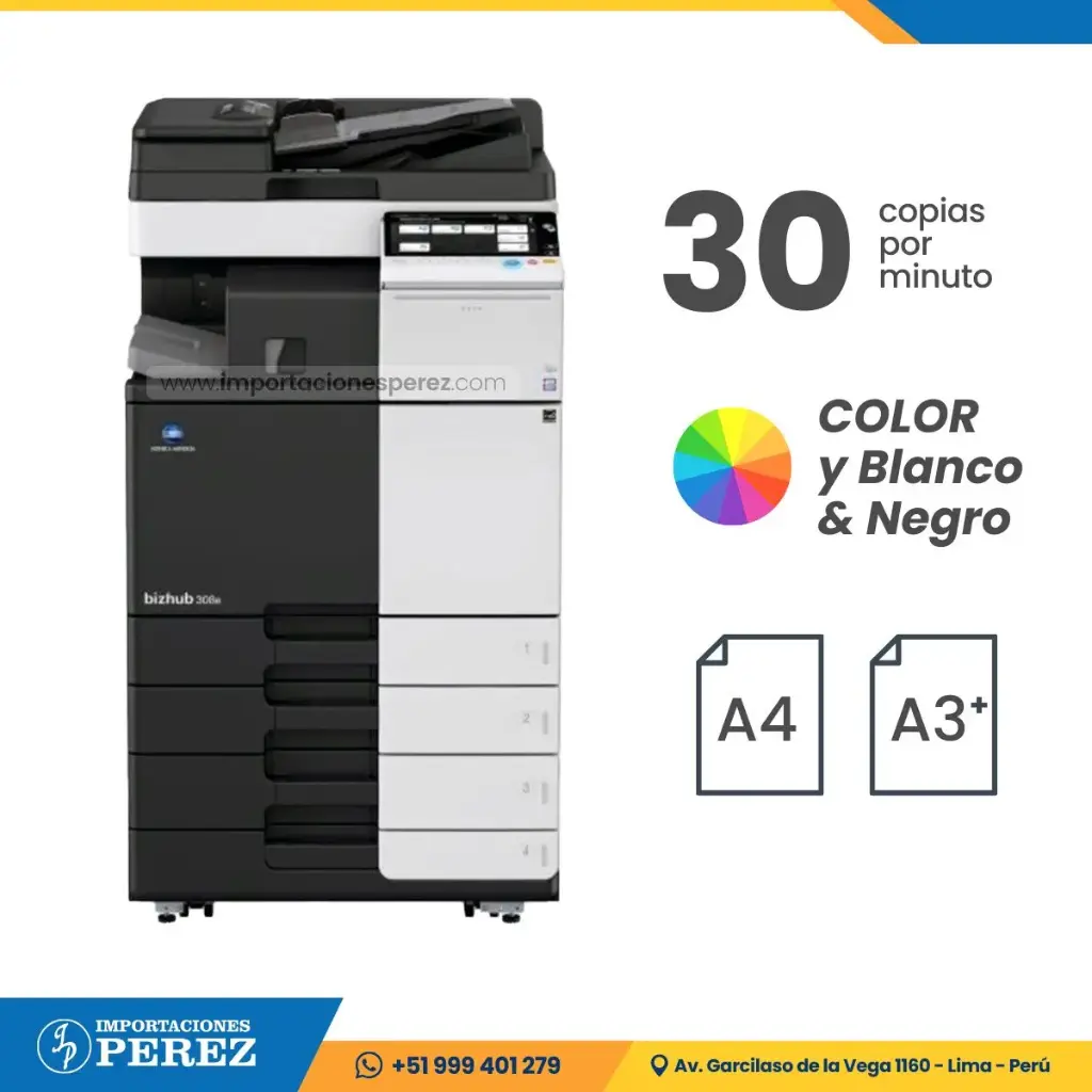 Fotocopiadora Konica Minolta Bizhub C308