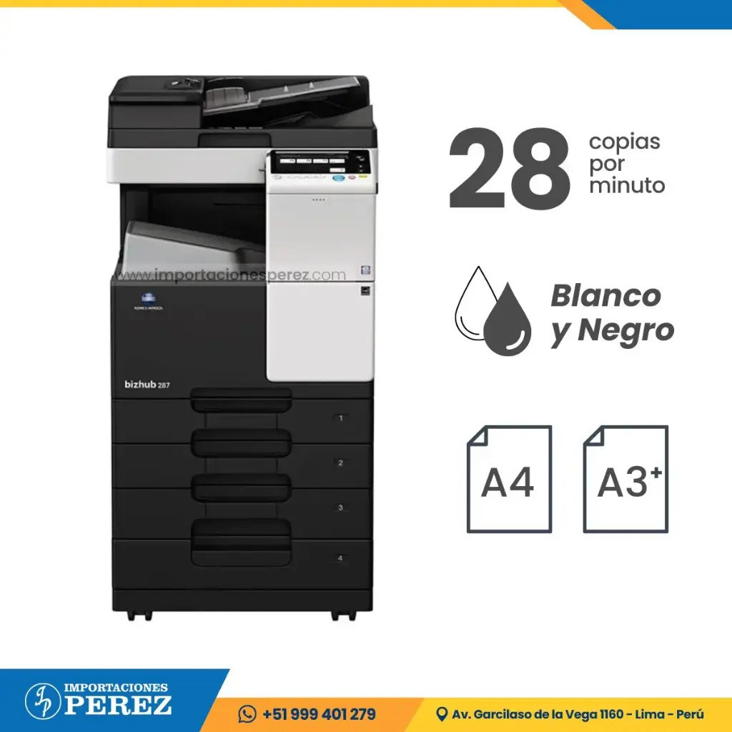 Fotocopiadora Konica Minolta Bizhub 287