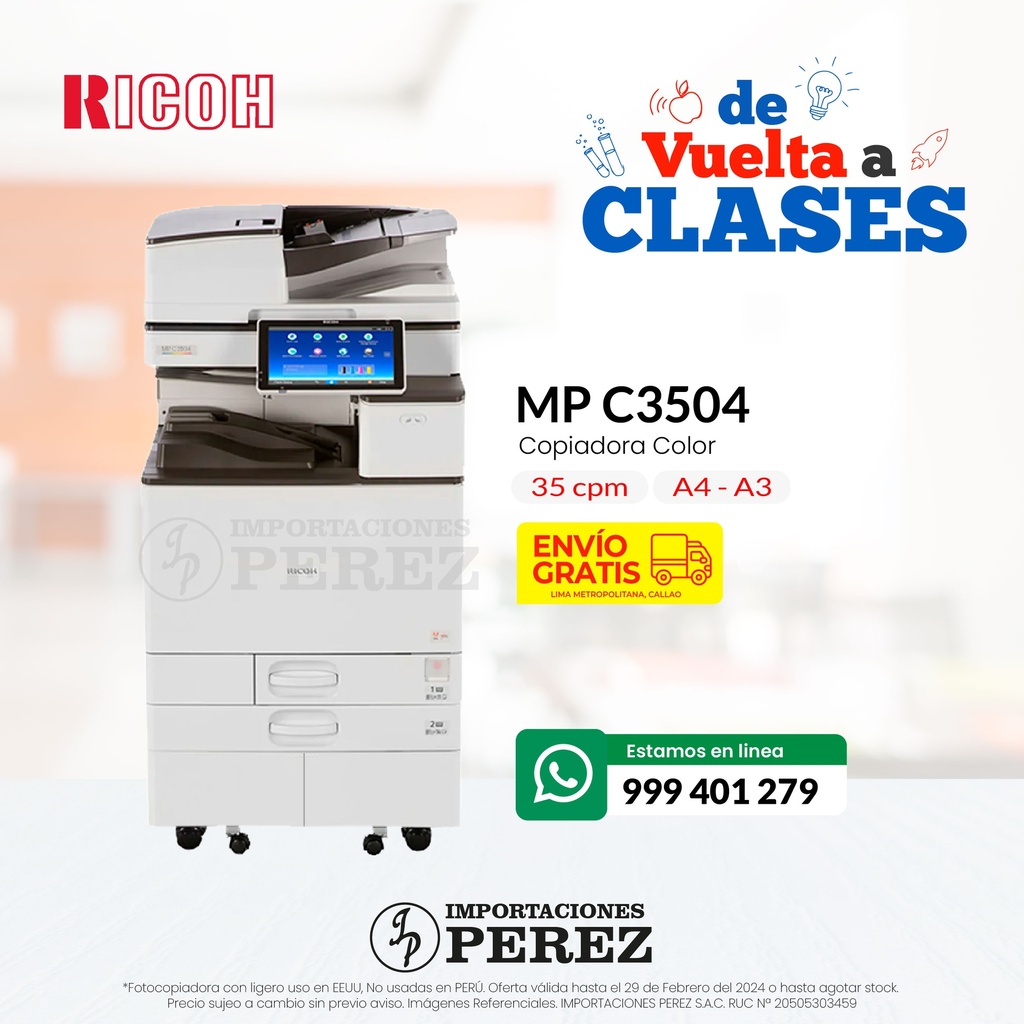Fotocopiadora Ricoh MP C3504