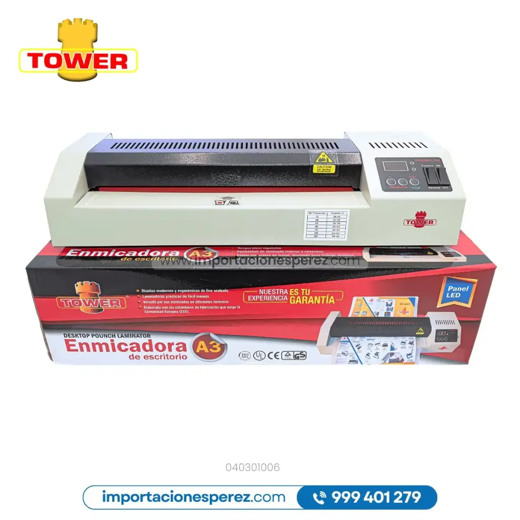 Enmicadora A3 c/LED [Tower] de 100°-180° / 75-250mic