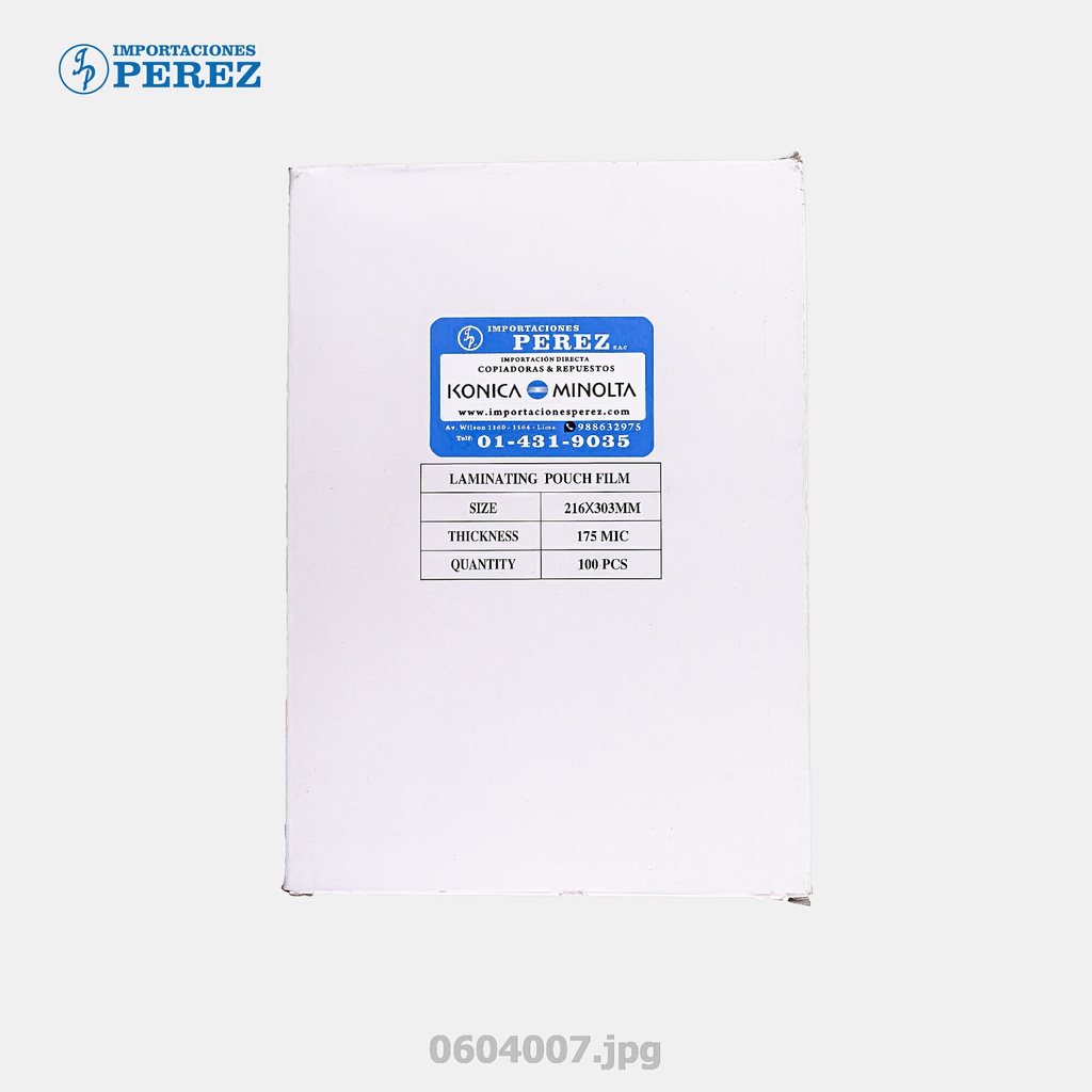 Mica Enmicado A4 216x303 - 175mic (Caja x 100unds)