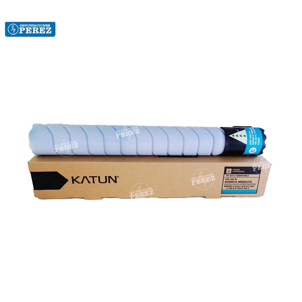 Toner Cartucho Cyan Konica Minolta TN321C/TN220C 514g [Katun Business Color]