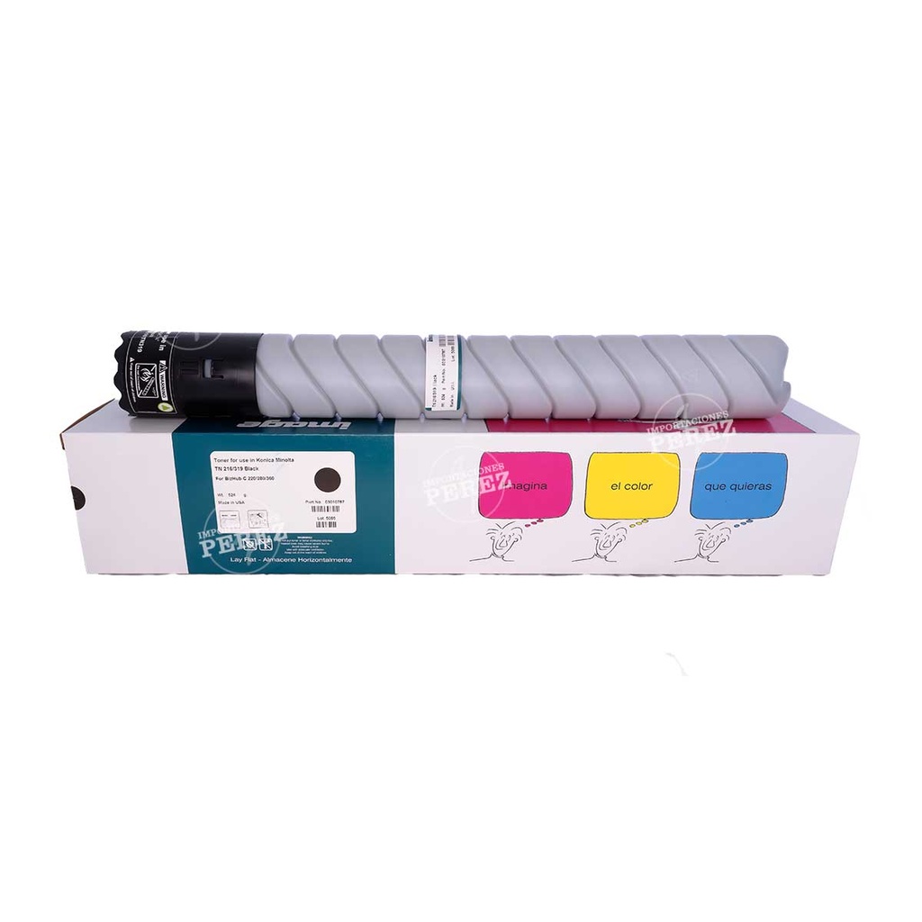 Toner Cartucho Black Konica Minolta [Image] (524g) (Tn216K/319K) 