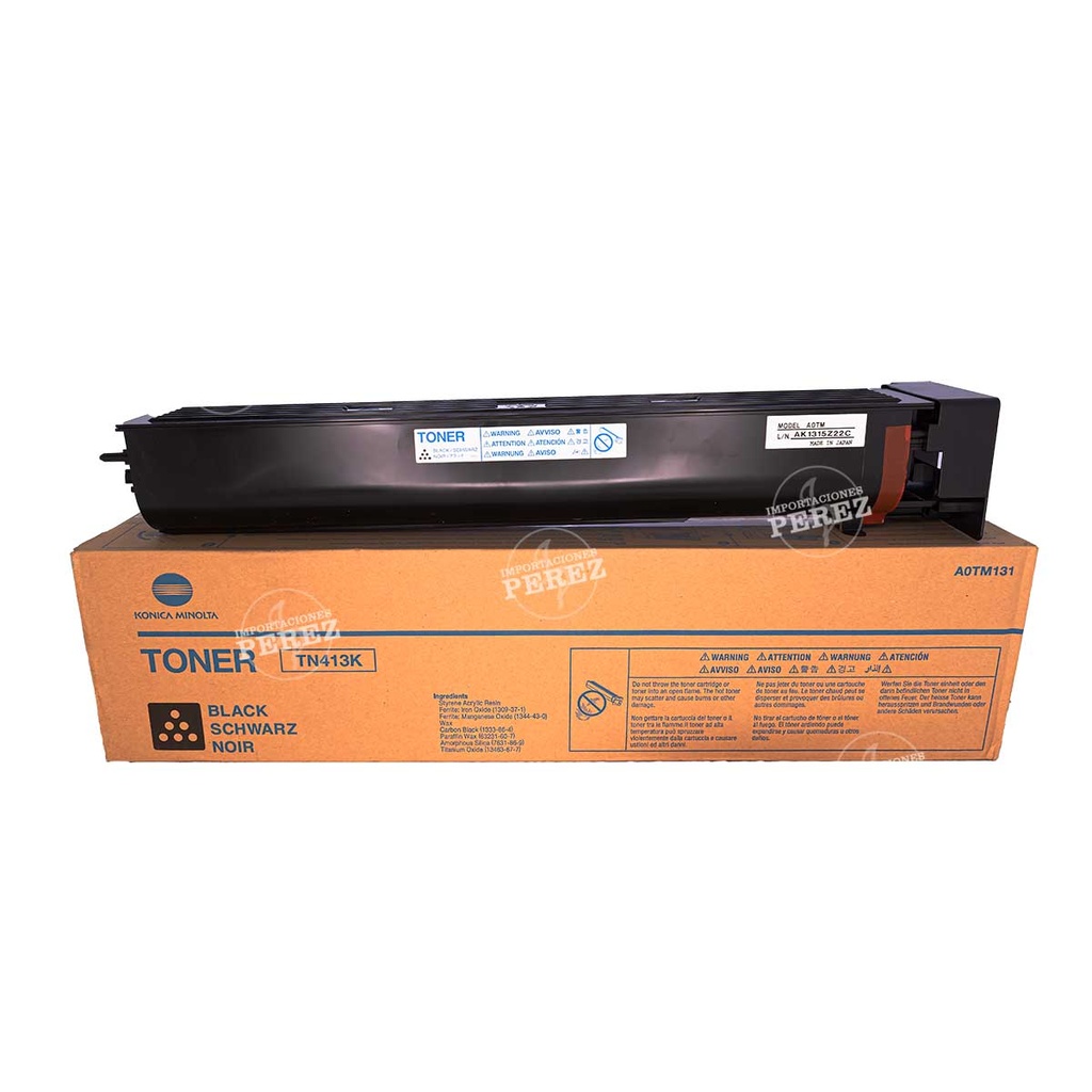 Toner Cartucho Black Konica Minolta [Konica Minolta] (900g) (Tn413K) 