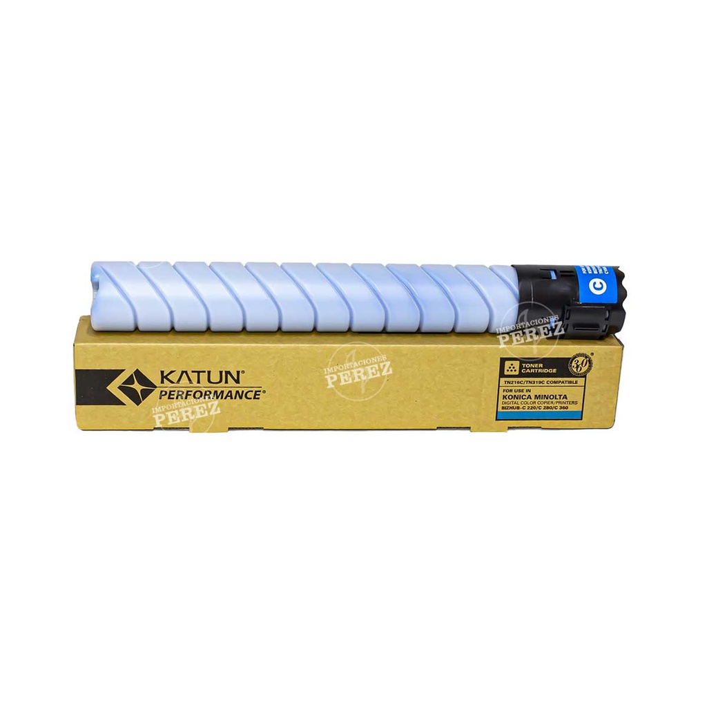 Toner Cartucho Cyan Konica Minolta [Katun Performance] (437g) (Tn216C/319C) 