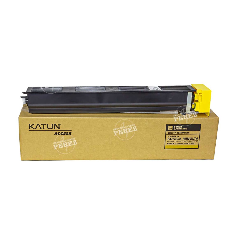 Toner Cartucho | Recarga Yellow Konica Minolta [Access Katun] (460g) (Tn611Y) 
