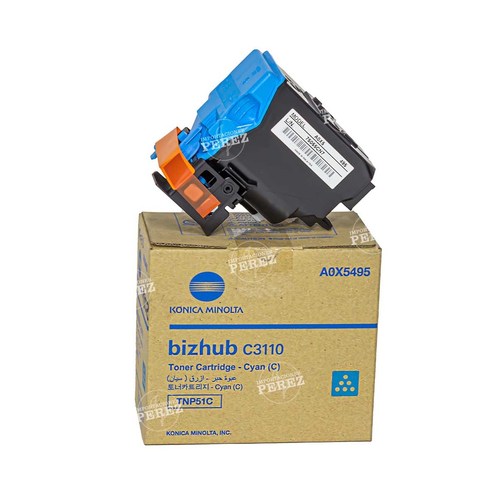 Toner Cartucho Cyan Konica Minolta [Konica Minolta]  220v (TNP51C) 
