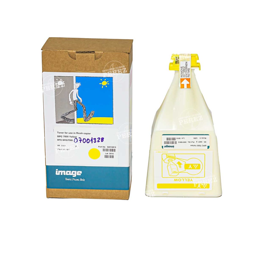 Toner Cartucho Yellow Ricoh [Image]  (560g) (MPC7500A) 