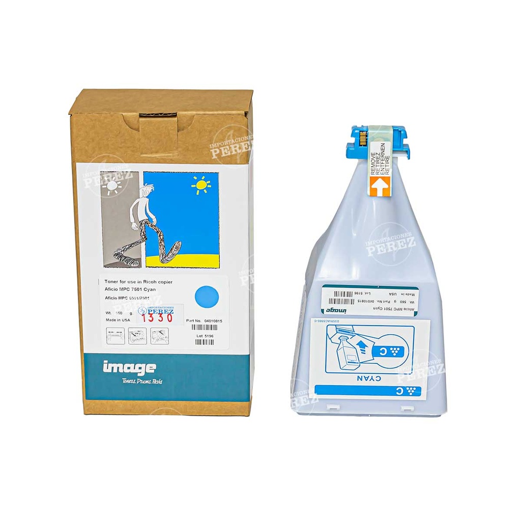 Toner Cartucho Cyan Ricoh [Image]  (560g) 