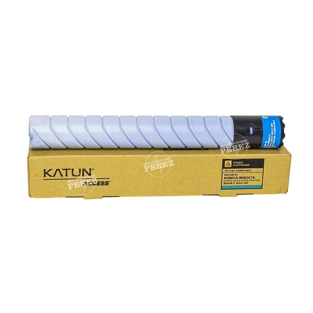 Toner Cartucho Cyan Konica Minolta [Access Katun] (437g) (Tn216C/319C) 