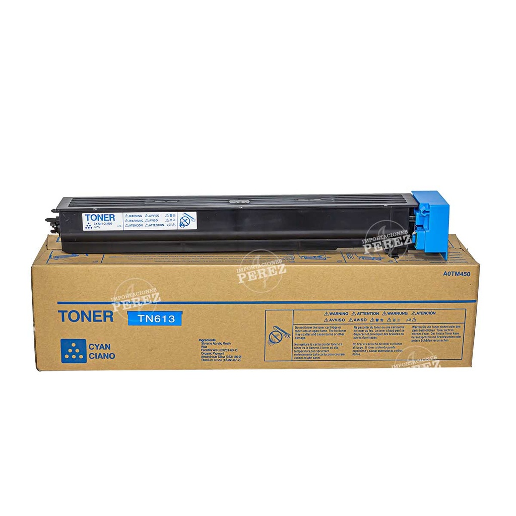 Toner Cartucho Cyan Konica Minolta [Ale - Presentación Original] (510g) (Tn613C) 
