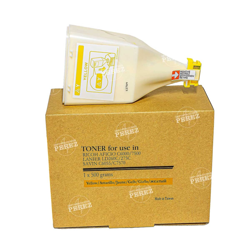 Toner Cartucho Yellow Ricoh [Premium] (560g) (MPC7500A) 