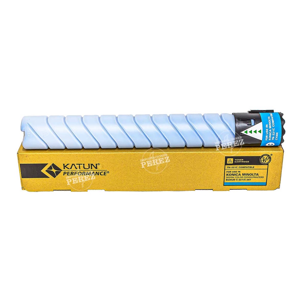 Toner Cartucho Cyan Konica Minolta [Katun Performance] TN221C 509g 