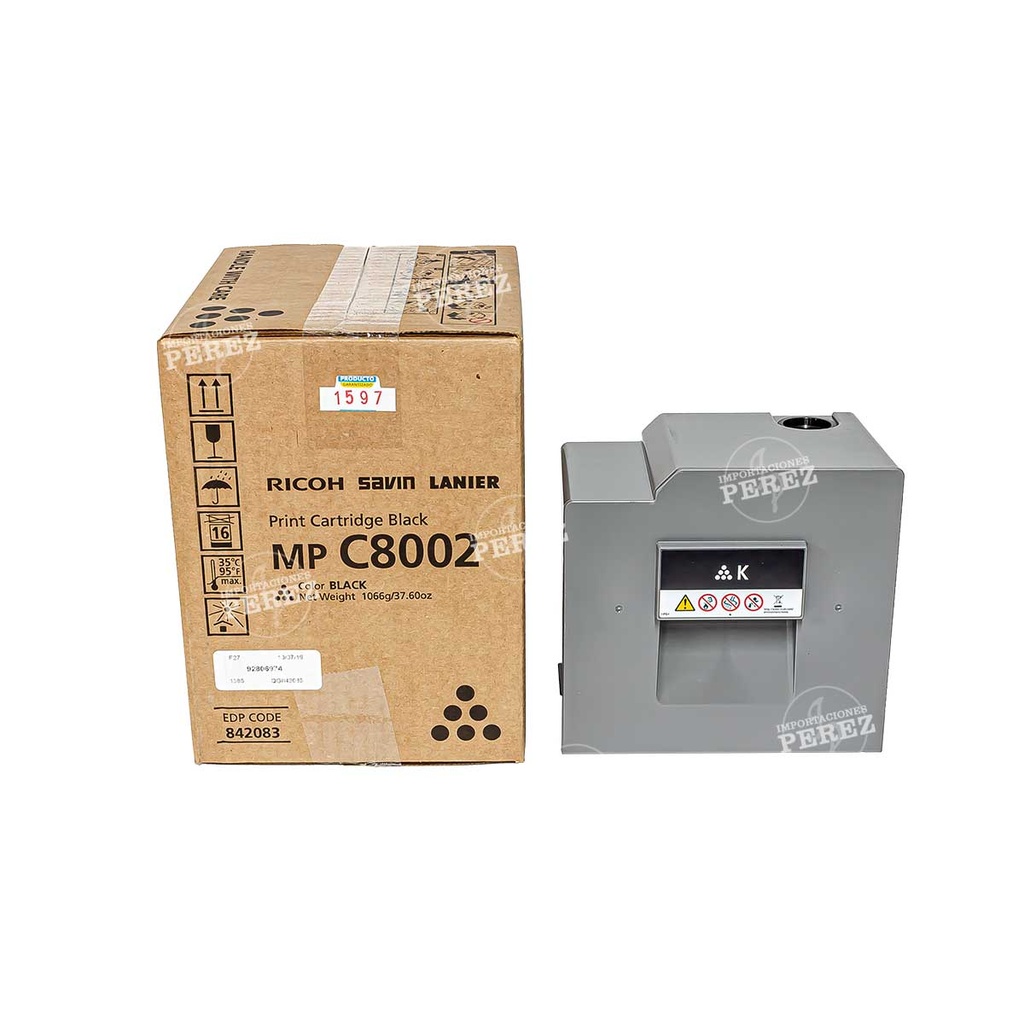 Toner Cartucho Black Ricoh [Original] 1066g 