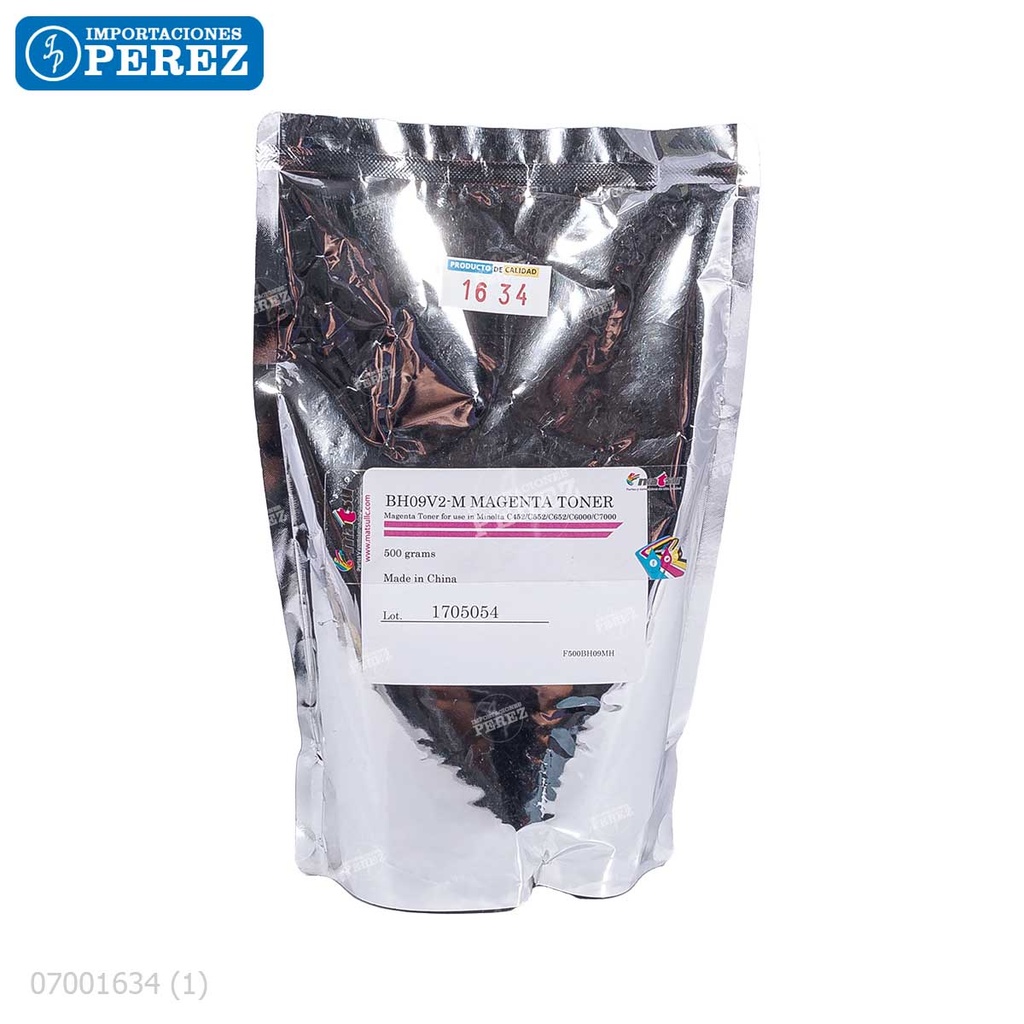 Toner Recarga Magenta Konica Minolta [Matsu] Bolsa/500g 