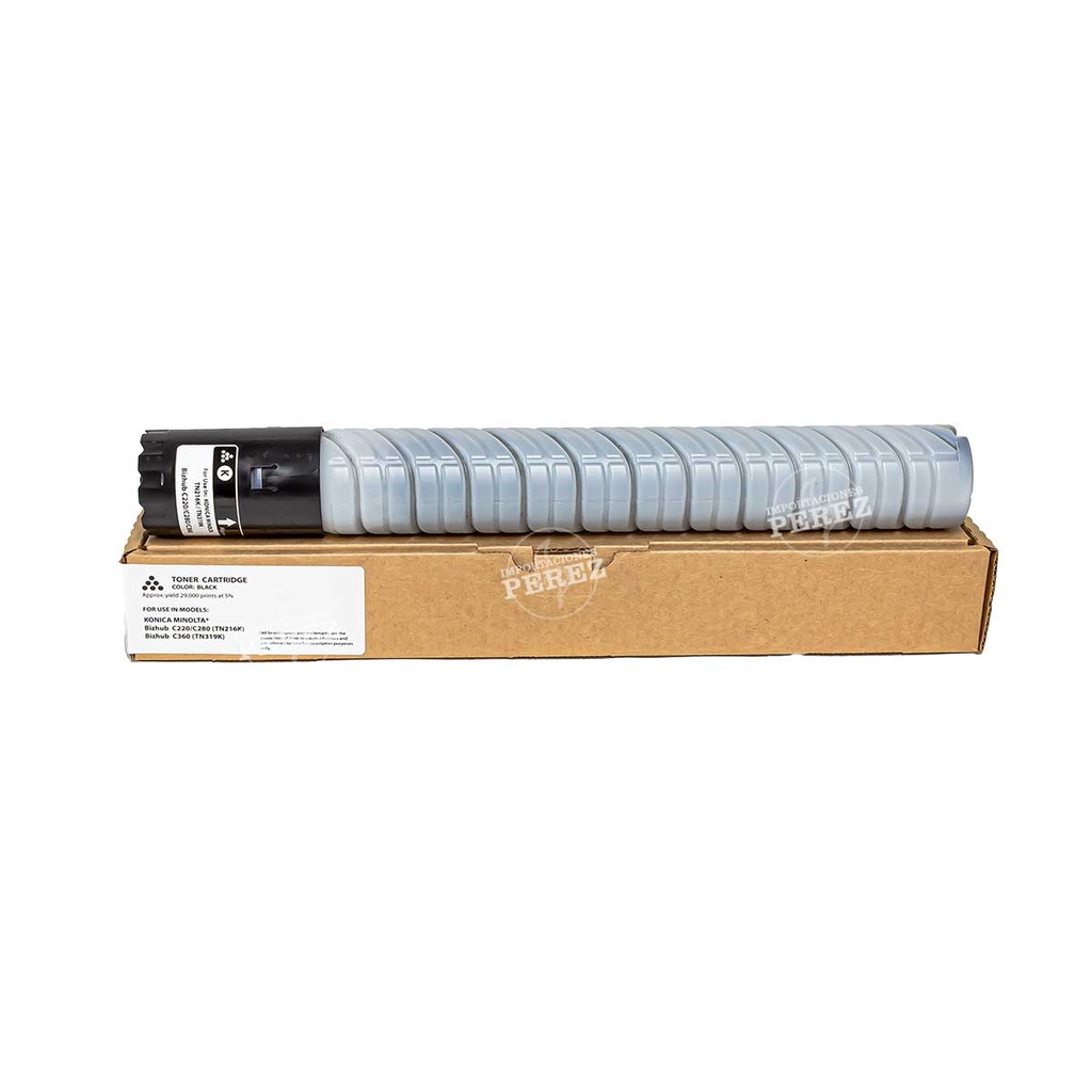 Toner Cartucho Black Konica Minolta [Intercopy] (524g) (Tn216K/319K) 