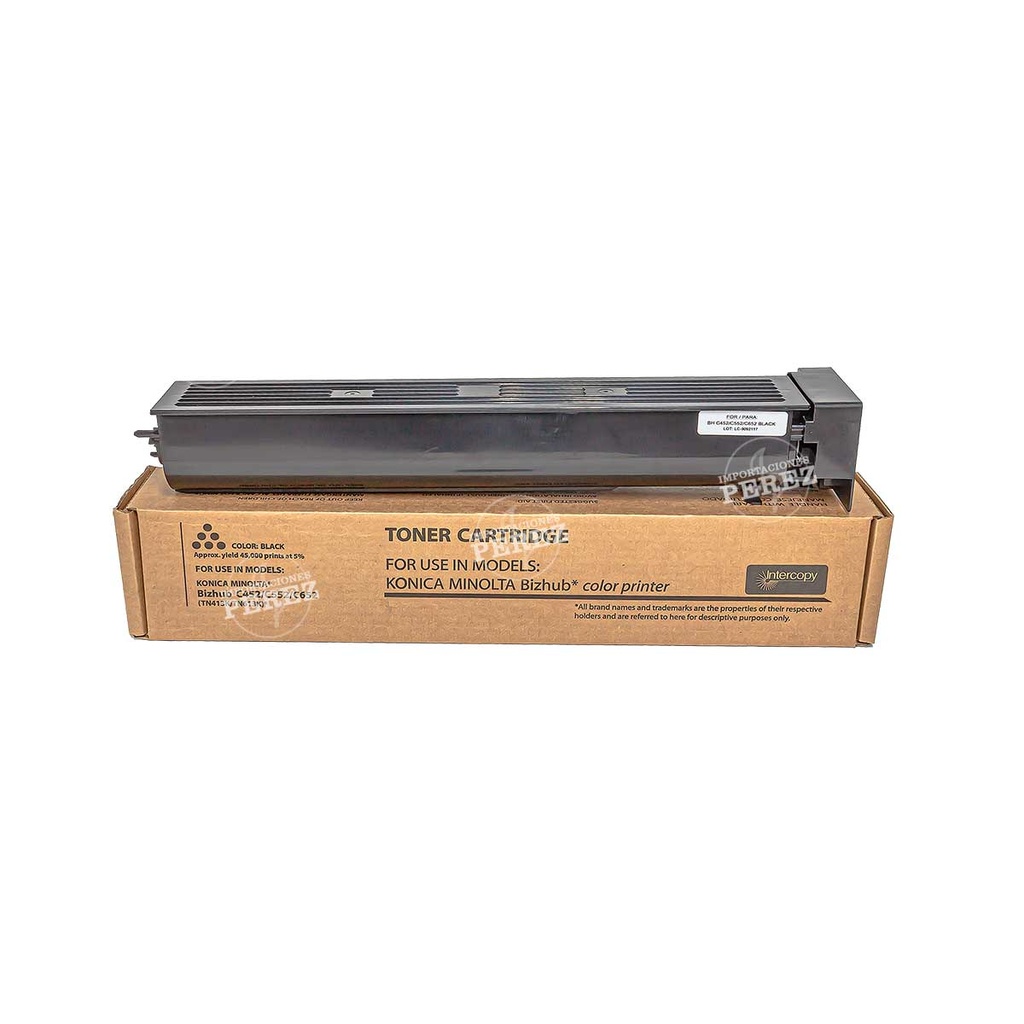 Toner Cartucho Black Konica Minolta [Intercopy] (900g) (TN413K/613K/618K) 