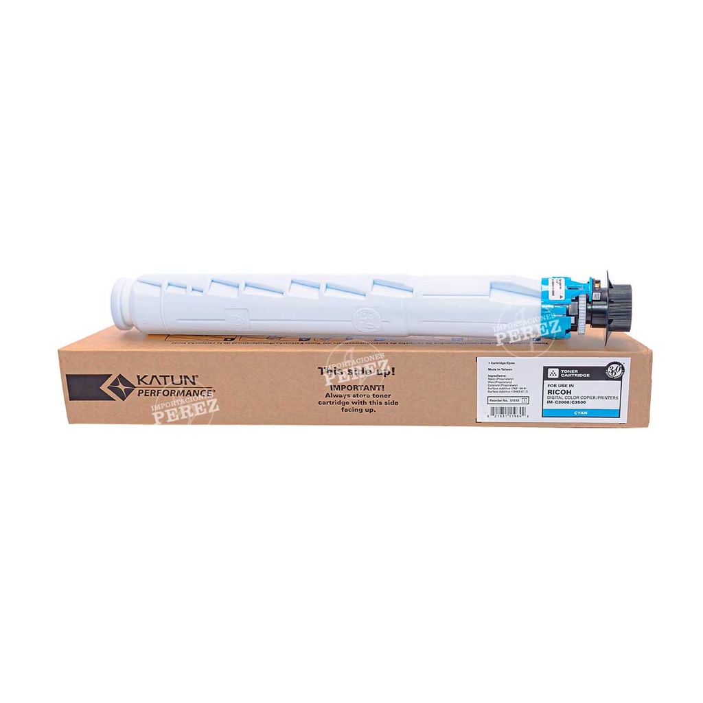 Toner Cartucho Cyan Ricoh [Katun Performance] (350g) (ImC3500) 