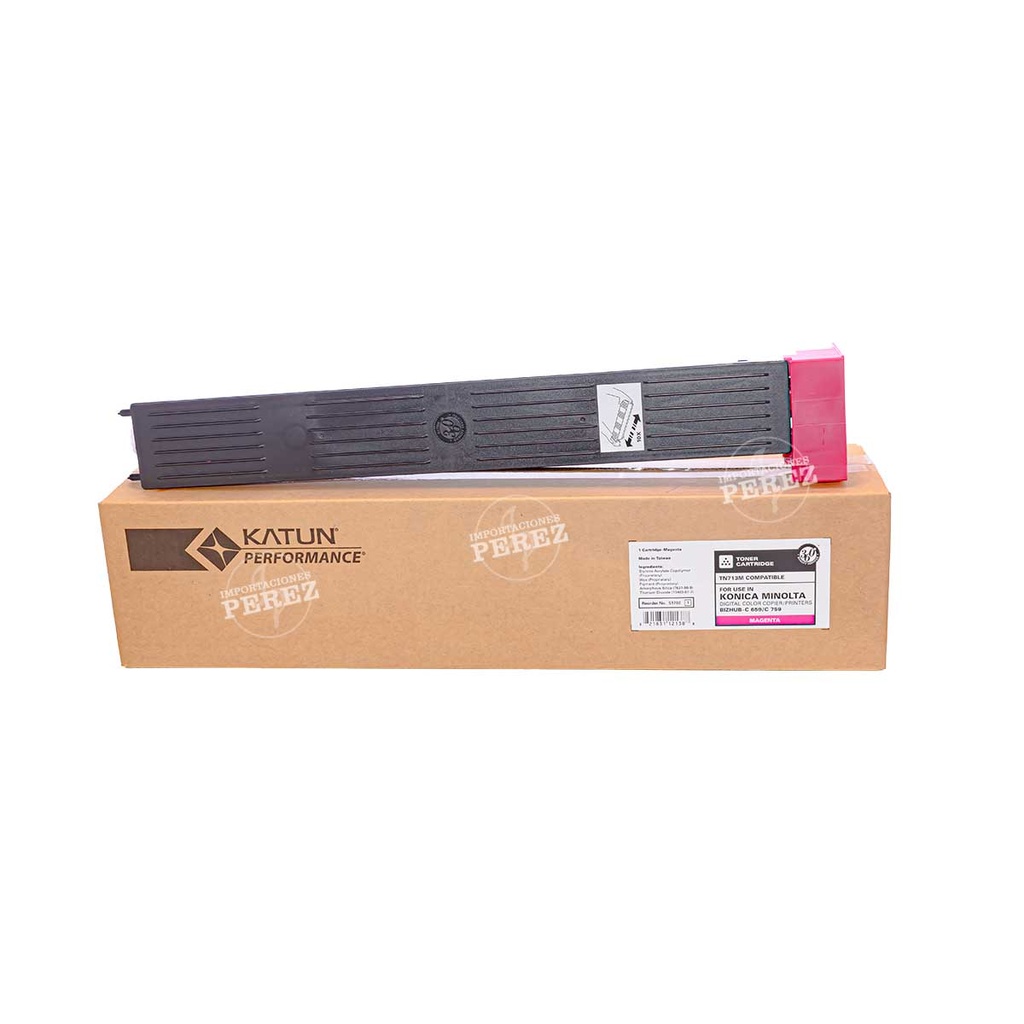 Toner Cartucho Magenta TN713M 565g Konica Minolta TN713K [Katun Performance]