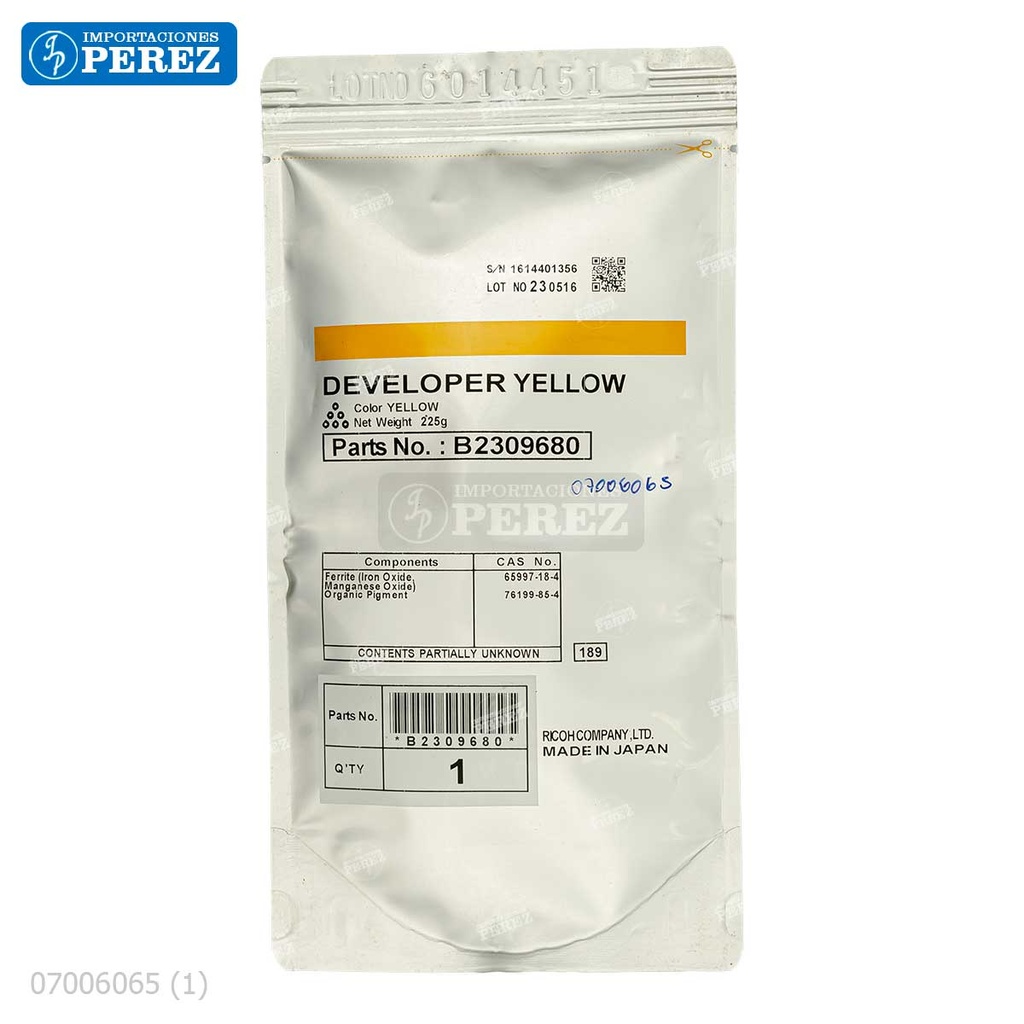 Revelador [Ricoh - Original] Yellow (-) 