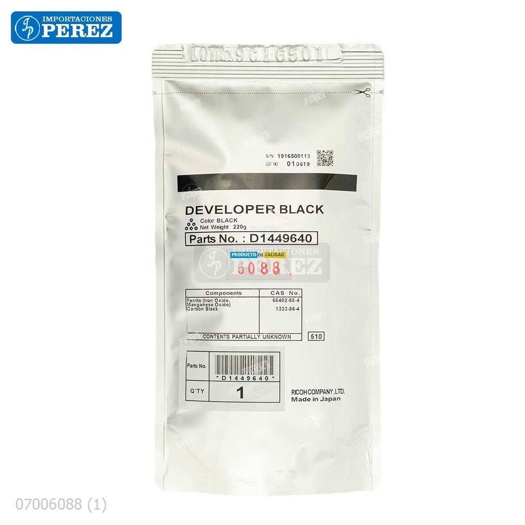 Revelador [Ricoh - Original] Black (-) 