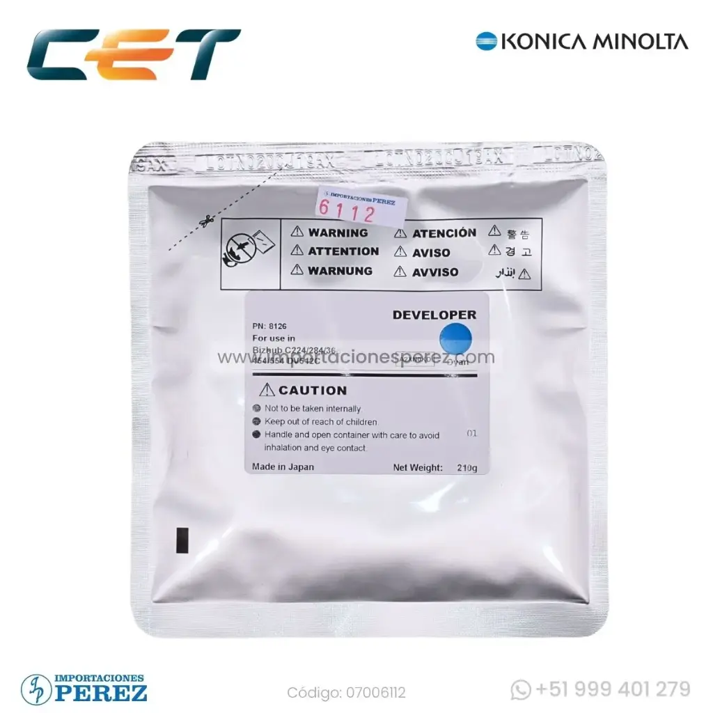 Revelador [Cet] Cyan 210g 
