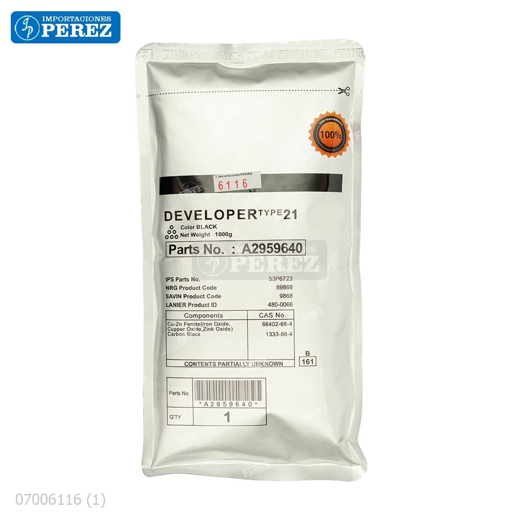 Revelador [Cet] Negro (Type 21) 